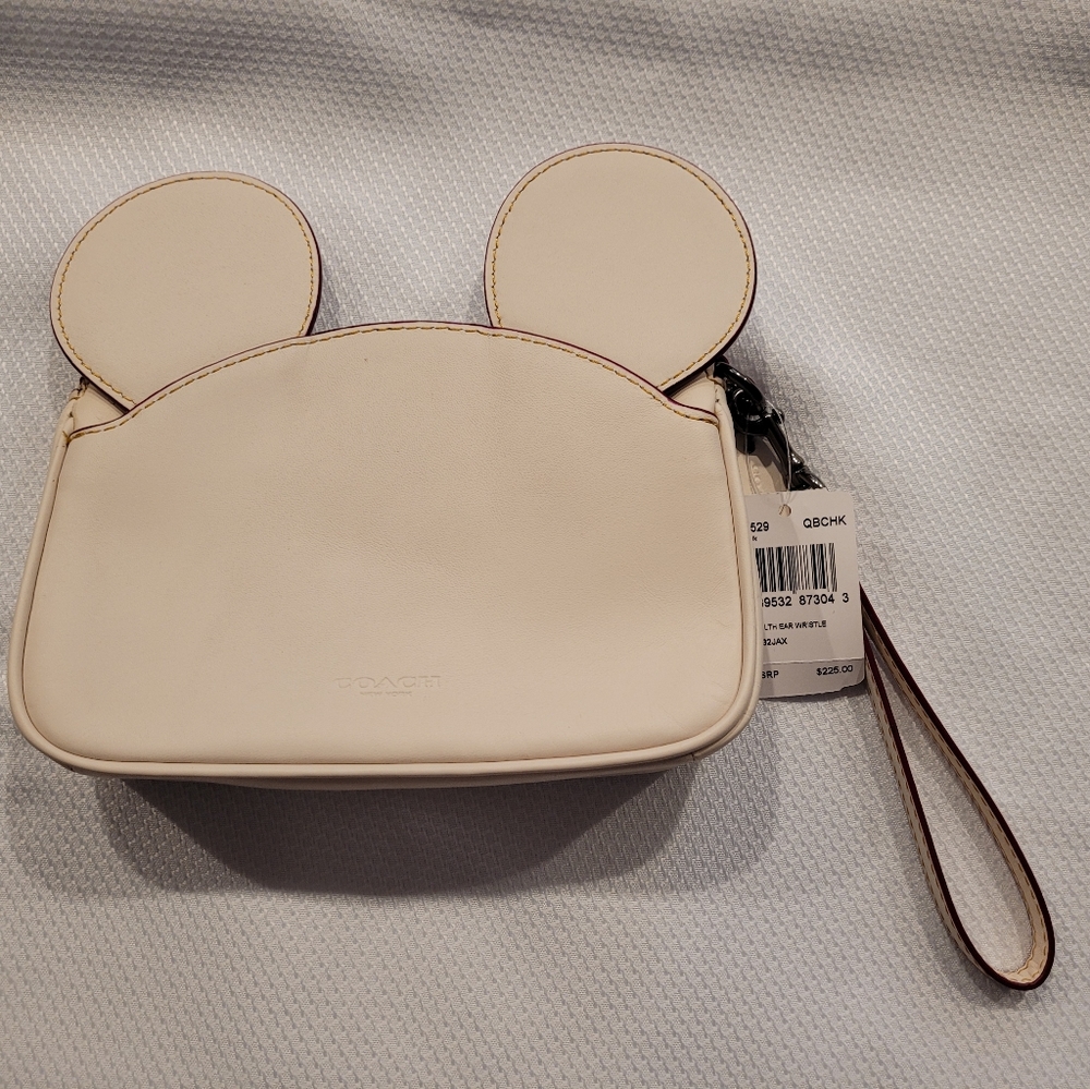 Mickey Mouse Disney Coach Wristlet NWT